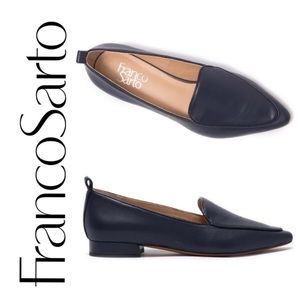 Franco Sarto Studio Pointed Toe Leather Loafer